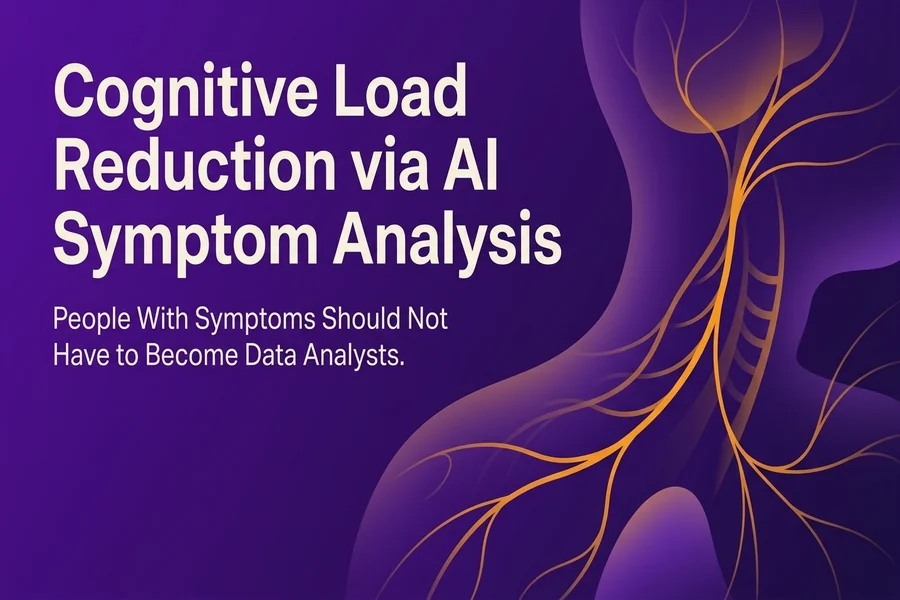 Cognitive Load Reduction via AI Symptom Analysis - Recalibrate blog cover illustration.