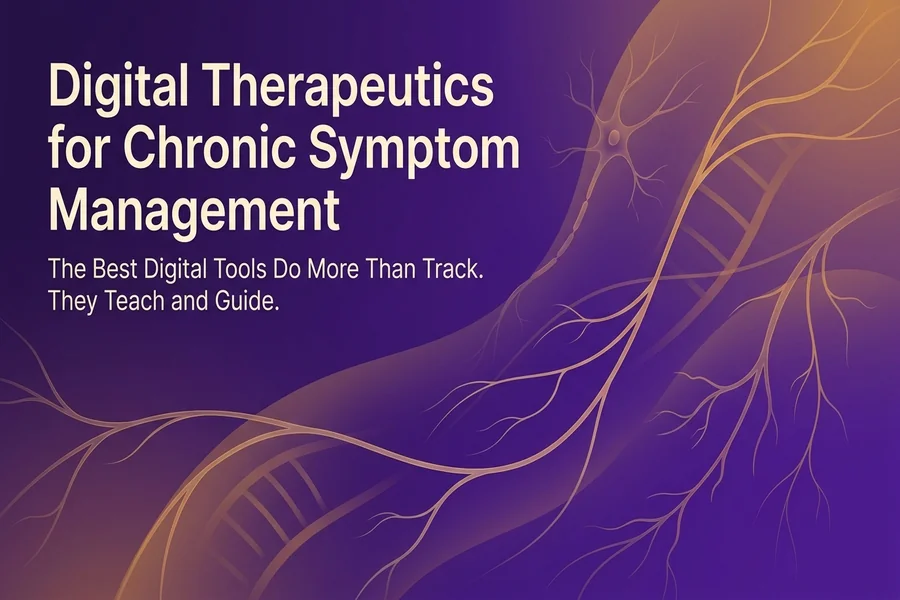 Digital Therapeutics for Chronic Symptom Management - Recalibrate blog cover illustration.