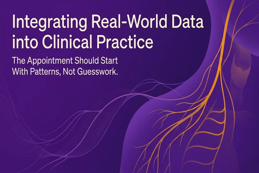 Integrating Real-World Data into Clinical Practice - Recalibrate blog cover illustration.