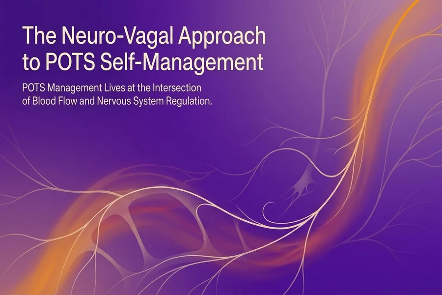 The Neuro-Vagal Approach to POTS Self-Management - Recalibrate blog cover illustration.