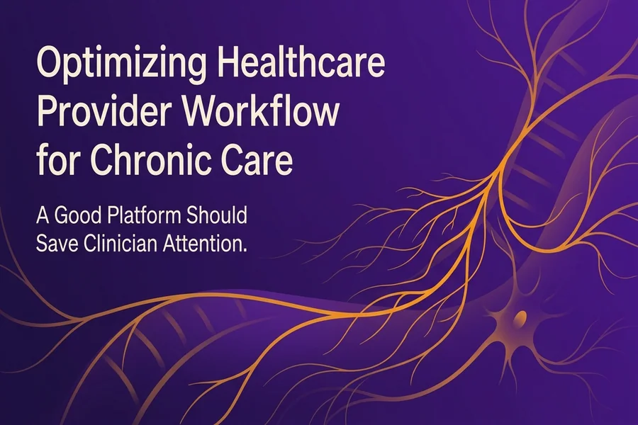 Optimizing Healthcare Provider Workflow for Chronic Care - Recalibrate blog cover illustration.