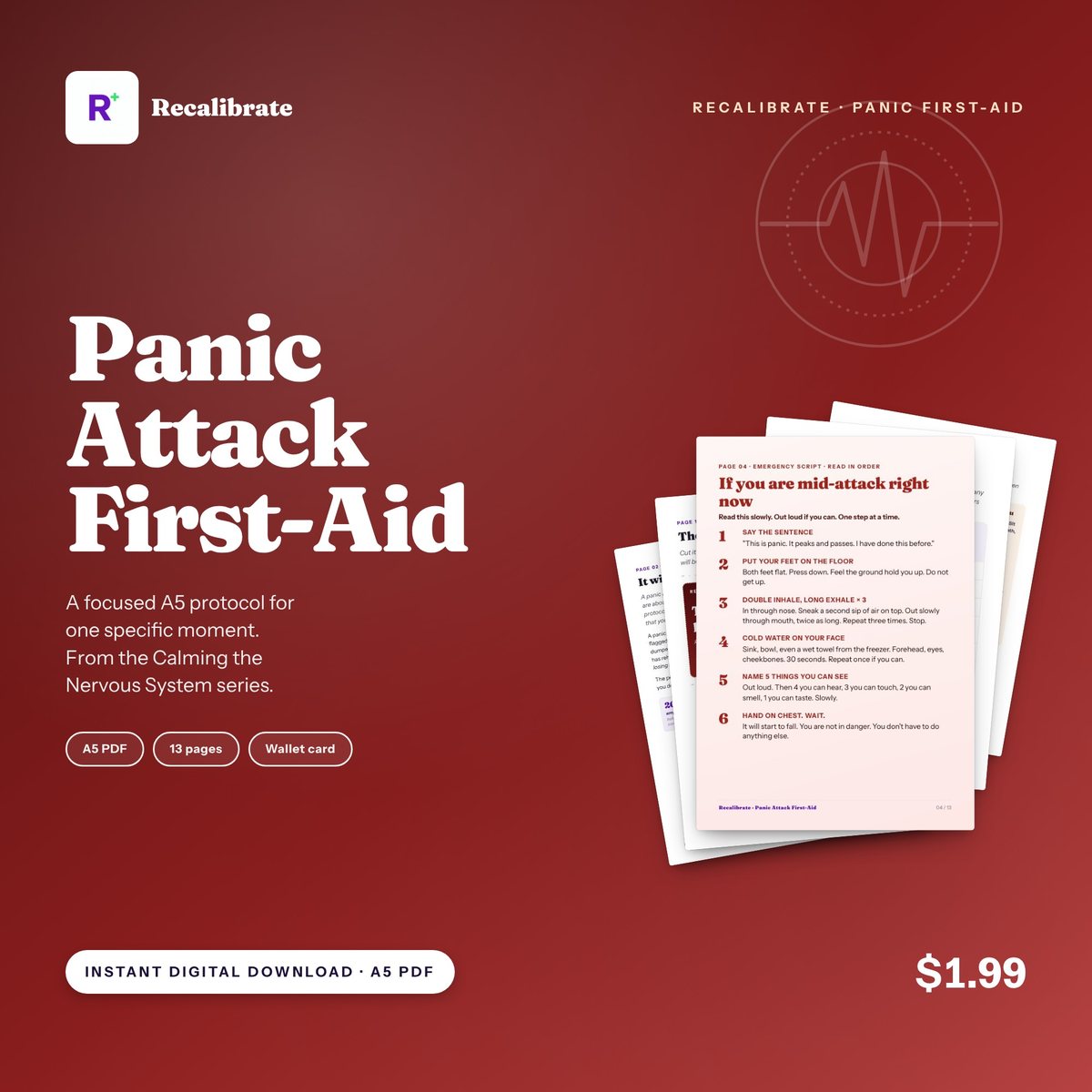 Panic Attack First Aid cover